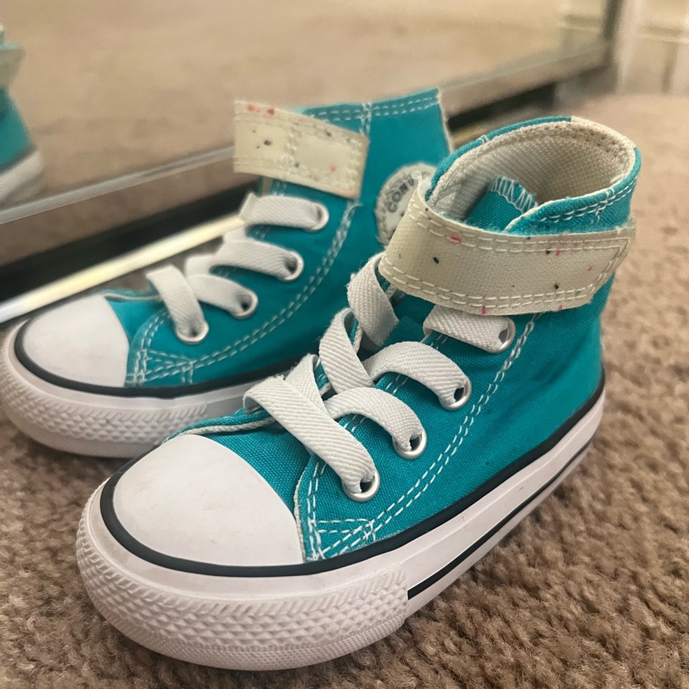 Converse Kids Turquoise High-Top Sneakers